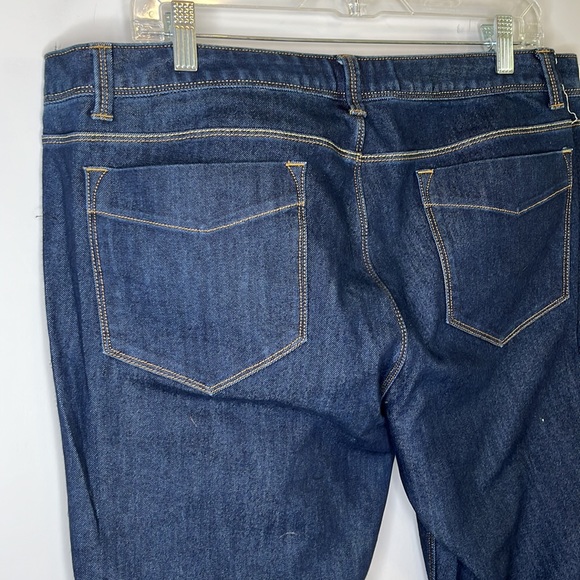 Lands' End Blue Denim Straight Leg Jeans - Picture 9 of 10